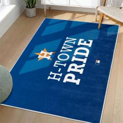 MLB Houston Astros Area Rug Non-Slip Baseball Carpet Home Decor Gift Idea For Fans HA251