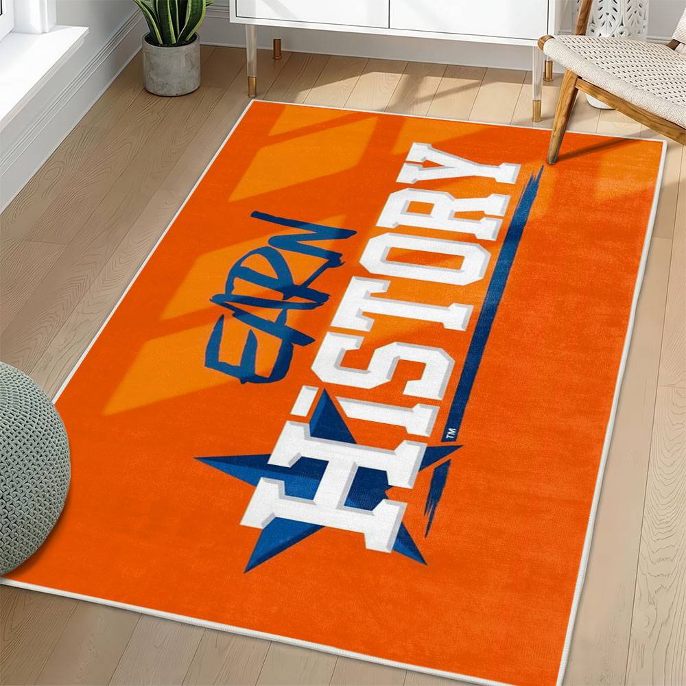 MLB Houston Astros Area Rug Non-Slip Baseball Carpet Home Decor Gift Idea For Fans HA252