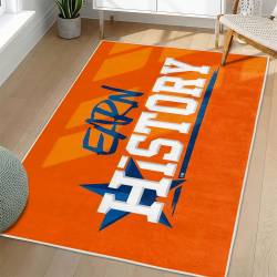 MLB Houston Astros Area Rug Non-Slip Baseball Carpet Home Decor Gift Idea For Fans HA252