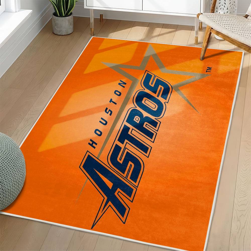 MLB Houston Astros Area Rug Non-Slip Baseball Carpet Home Decor Gift Idea For Fans HA253