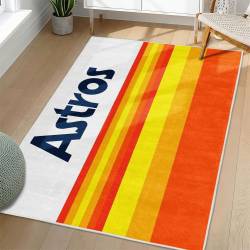 MLB Houston Astros Area Rug Non-Slip Baseball Carpet Home Decor Gift Idea For Fans HA254