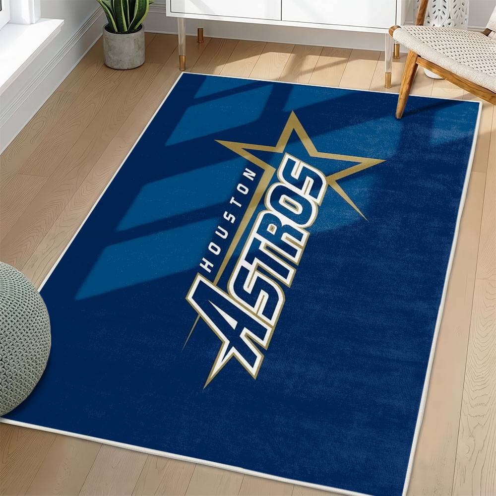 MLB Houston Astros Area Rug Non-Slip Baseball Carpet Home Decor Gift Idea For Fans HA256