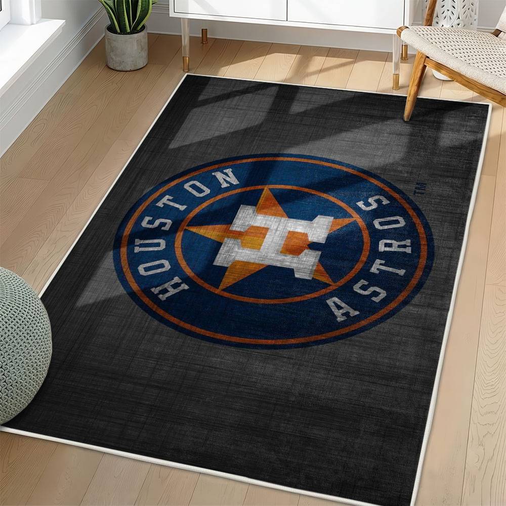 MLB Houston Astros Area Rug Non-Slip Baseball Carpet Home Decor Gift Idea For Fans HA257