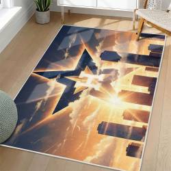 MLB Houston Astros Area Rug Non-Slip Baseball Carpet Home Decor Gift Idea For Fans HA28