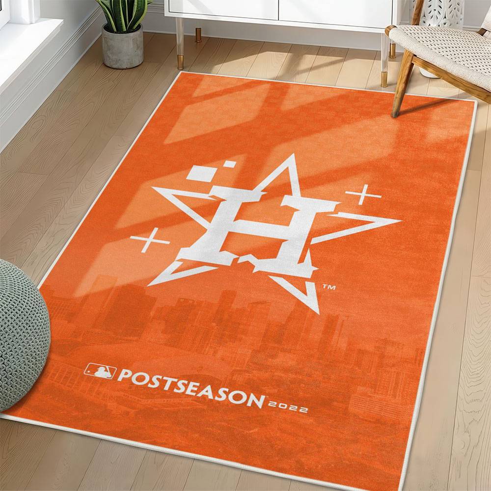 MLB Houston Astros Area Rug Non-Slip Baseball Carpet Home Decor Gift Idea For Fans HA29