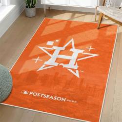 MLB Houston Astros Area Rug Non-Slip Baseball Carpet Home Decor Gift Idea For Fans HA29