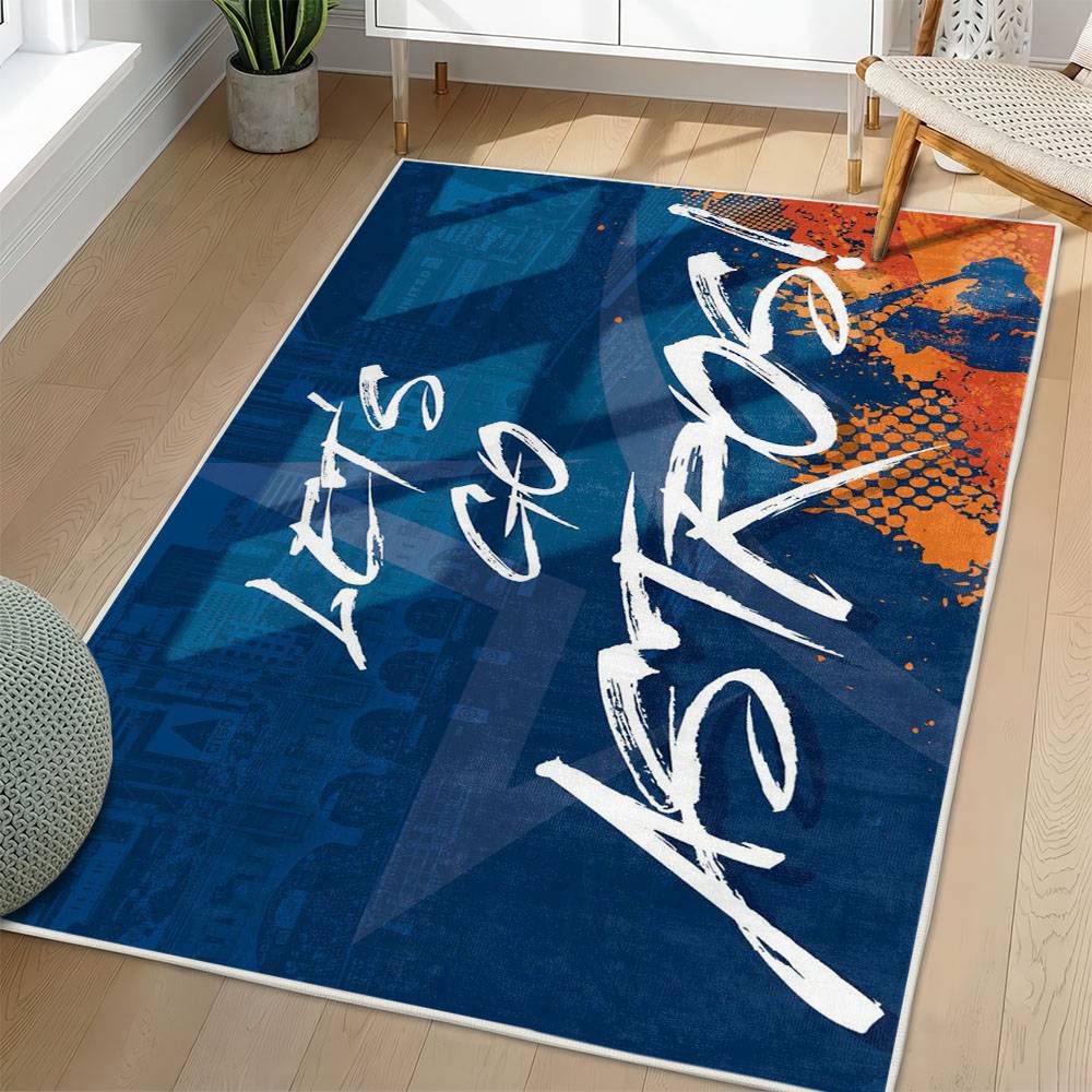 MLB Houston Astros Area Rug Non-Slip Baseball Carpet Home Decor Gift Idea For Fans HA32