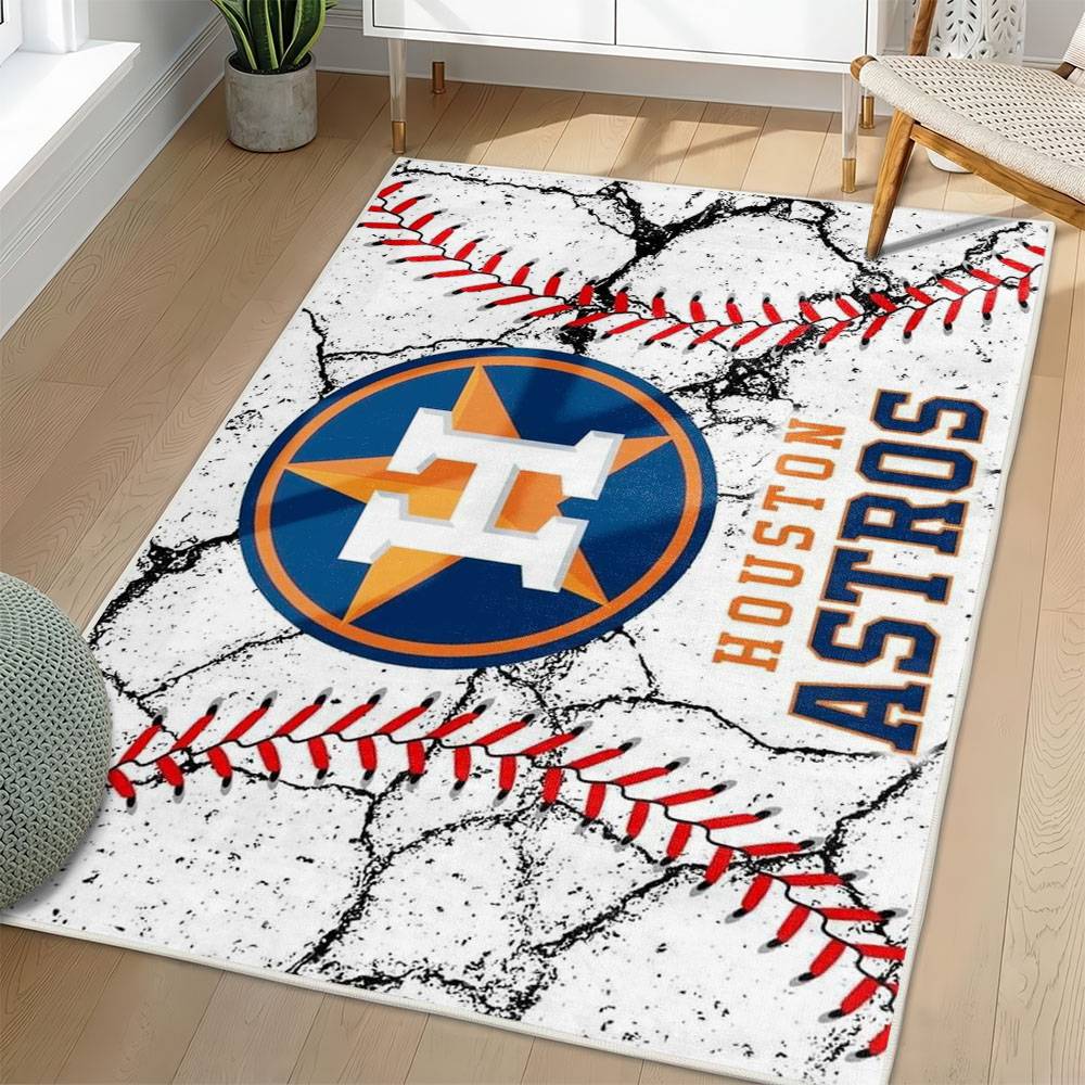 MLB Houston Astros Area Rug Non-Slip Baseball Carpet Home Decor Gift Idea For Fans HA35