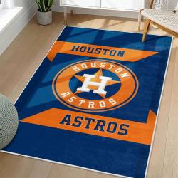 MLB Houston Astros Area Rug Non-Slip Baseball Carpet Home Decor Gift Idea For Fans HA37