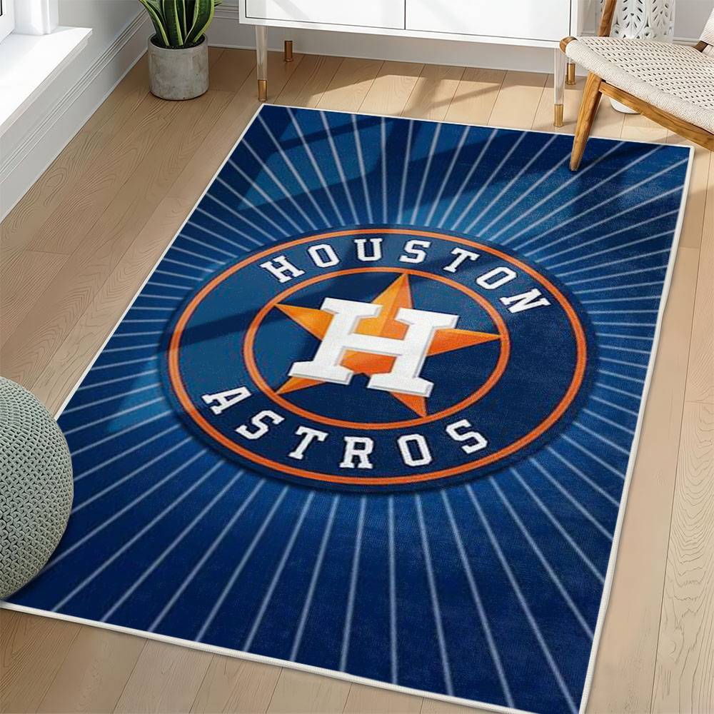 MLB Houston Astros Area Rug Non-Slip Baseball Carpet Home Decor Gift Idea For Fans HA38