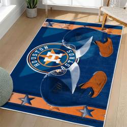 MLB Houston Astros Area Rug Non-Slip Baseball Carpet Home Decor Gift Idea For Fans HA4