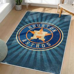 MLB Houston Astros Area Rug Non-Slip Baseball Carpet Home Decor Gift Idea For Fans HA41