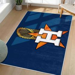MLB Houston Astros Area Rug Non-Slip Baseball Carpet Home Decor Gift Idea For Fans HA44