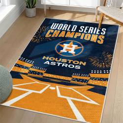MLB Houston Astros Area Rug Non-Slip Baseball Carpet Home Decor Gift Idea For Fans HA45