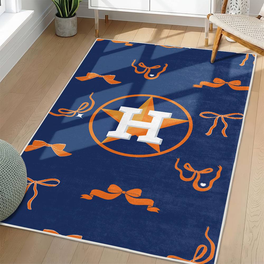 MLB Houston Astros Area Rug Non-Slip Baseball Carpet Home Decor Gift Idea For Fans HA47