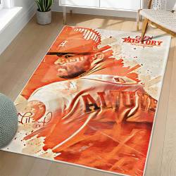 MLB Houston Astros Area Rug Non-Slip Baseball Carpet Home Decor Gift Idea For Fans HA5