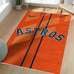 MLB Houston Astros Area Rug Non-Slip Baseball Carpet Home Decor Gift Idea For Fans HA51