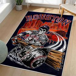 MLB Houston Astros Area Rug Non-Slip Baseball Carpet Home Decor Gift Idea For Fans HA56