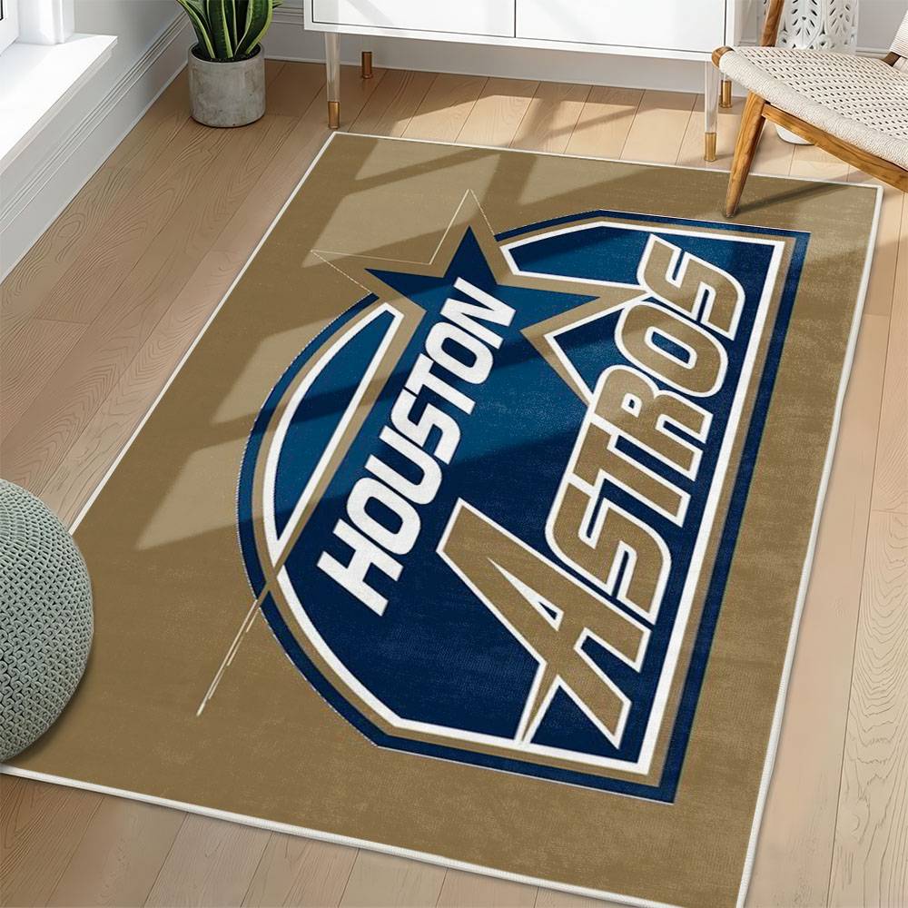 MLB Houston Astros Area Rug Non-Slip Baseball Carpet Home Decor Gift Idea For Fans HA58