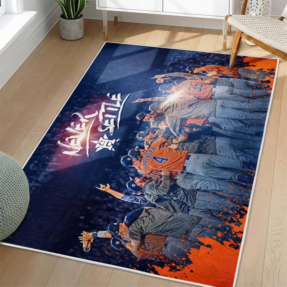 MLB Houston Astros Area Rug Non-Slip Baseball Carpet Home Decor Gift Idea For Fans HA59