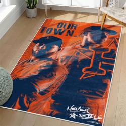MLB Houston Astros Area Rug Non-Slip Baseball Carpet Home Decor Gift Idea For Fans HA6