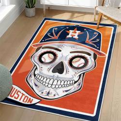 MLB Houston Astros Area Rug Non-Slip Baseball Carpet Home Decor Gift Idea For Fans HA62