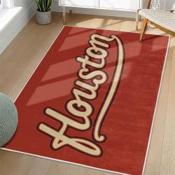 MLB Houston Astros Area Rug Non-Slip Baseball Carpet Home Decor Gift Idea For Fans HA65