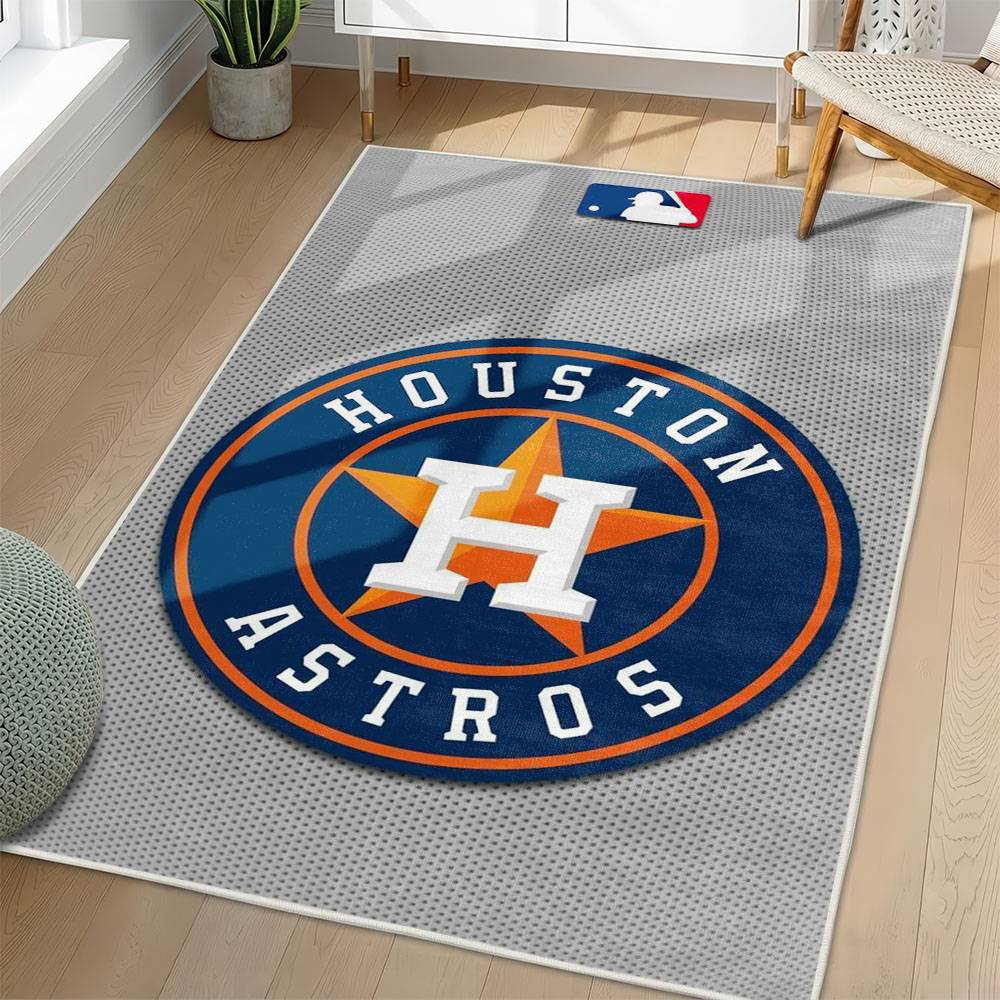 MLB Houston Astros Area Rug Non-Slip Baseball Carpet Home Decor Gift Idea For Fans HA70