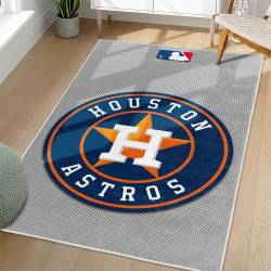 MLB Houston Astros Area Rug Non-Slip Baseball Carpet Home Decor Gift Idea For Fans HA70