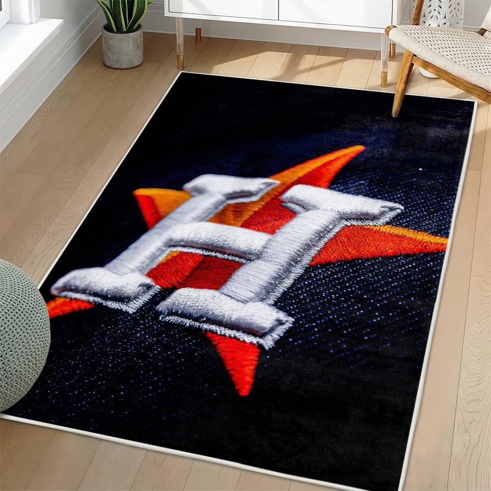 MLB Houston Astros Area Rug Non-Slip Baseball Carpet Home Decor Gift Idea For Fans HA73