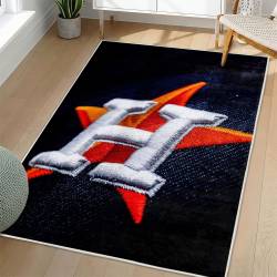 MLB Houston Astros Area Rug Non-Slip Baseball Carpet Home Decor Gift Idea For Fans HA73