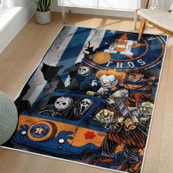 MLB Houston Astros Area Rug Non-Slip Baseball Carpet Home Decor Gift Idea For Fans HA75