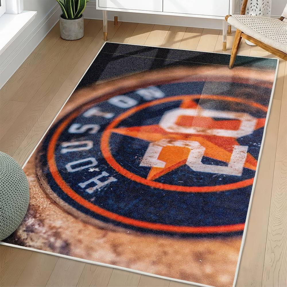 MLB Houston Astros Area Rug Non-Slip Baseball Carpet Home Decor Gift Idea For Fans HA76