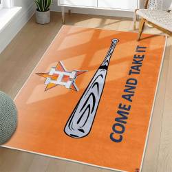 MLB Houston Astros Area Rug Non-Slip Baseball Carpet Home Decor Gift Idea For Fans HA77