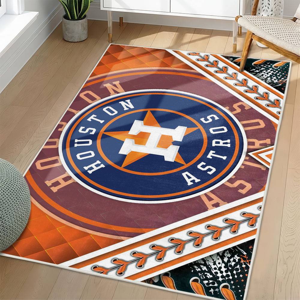 MLB Houston Astros Area Rug Non-Slip Baseball Carpet Home Decor Gift Idea For Fans HA8