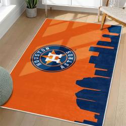 MLB Houston Astros Area Rug Non-Slip Baseball Carpet Home Decor Gift Idea For Fans HA80
