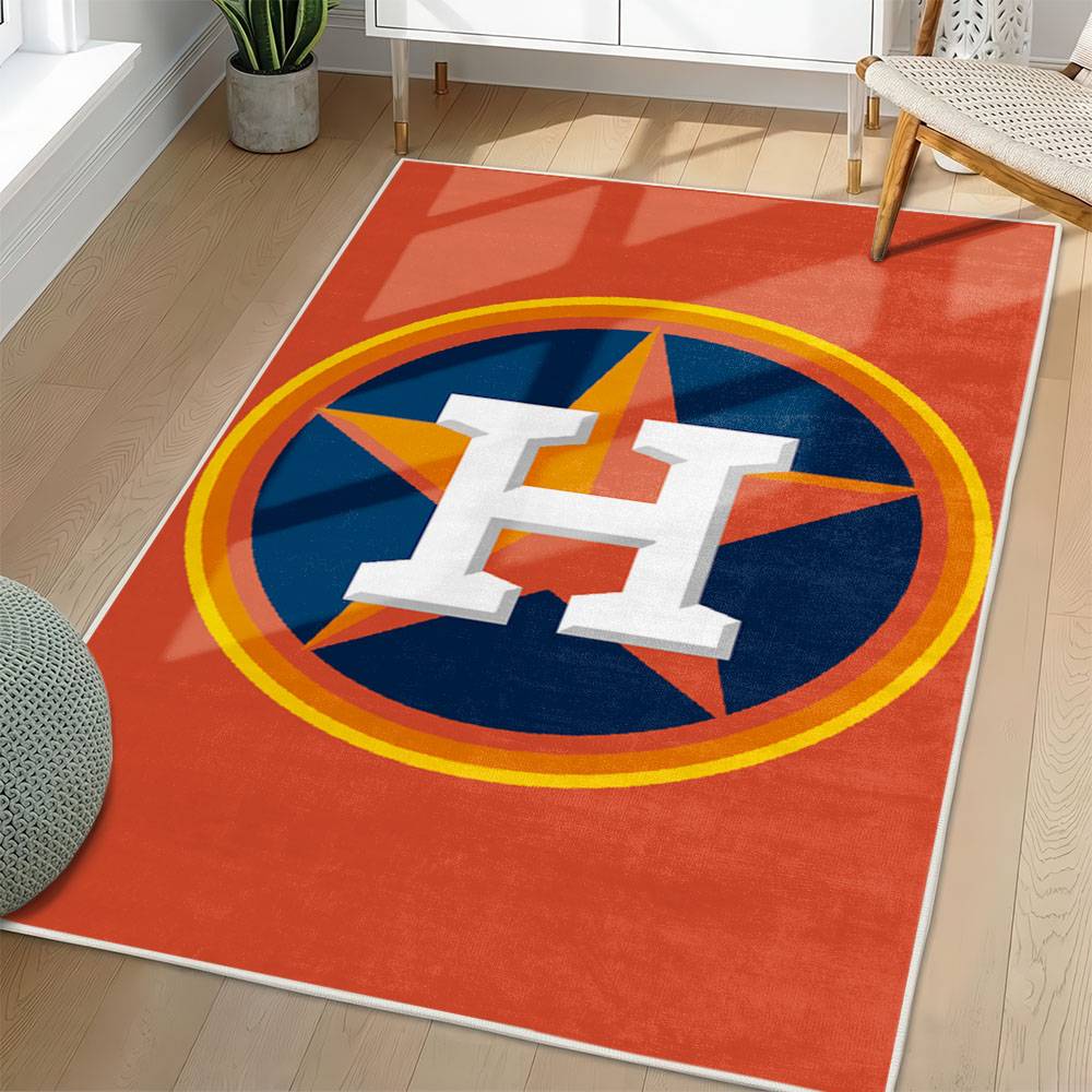 MLB Houston Astros Area Rug Non-Slip Baseball Carpet Home Decor Gift Idea For Fans HA82