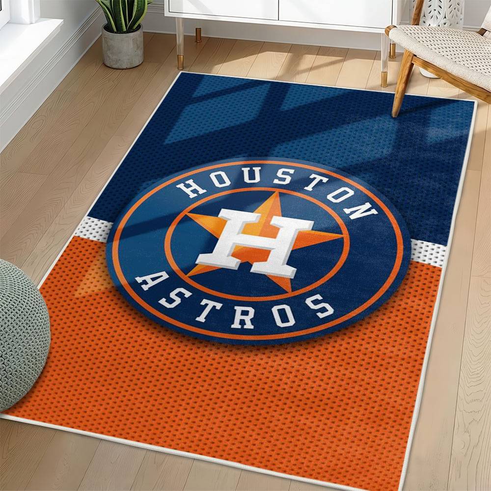 MLB Houston Astros Area Rug Non-Slip Baseball Carpet Home Decor Gift Idea For Fans HA83