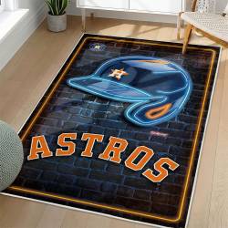 MLB Houston Astros Area Rug Non-Slip Baseball Carpet Home Decor Gift Idea For Fans HA86