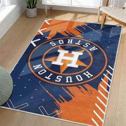 MLB Houston Astros Area Rug Non-Slip Baseball Carpet Home Decor Gift Idea For Fans HA87