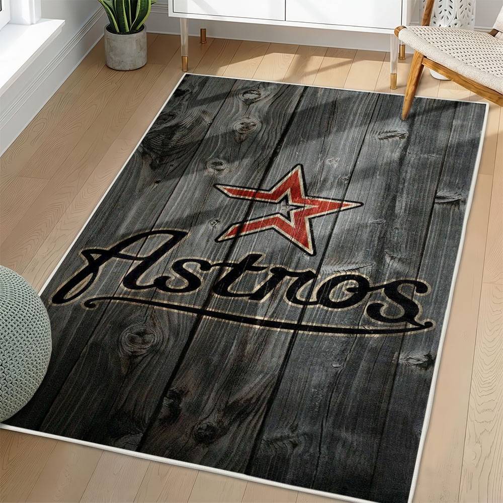MLB Houston Astros Area Rug Non-Slip Baseball Carpet Home Decor Gift Idea For Fans HA91
