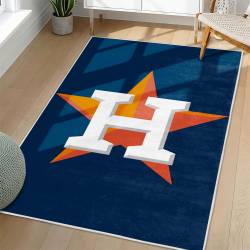 MLB Houston Astros Area Rug Non-Slip Baseball Carpet Home Decor Gift Idea For Fans HA92