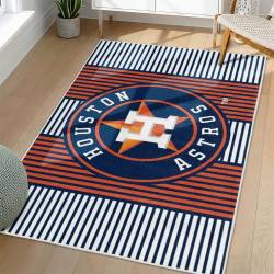 MLB Houston Astros Area Rug Non-Slip Baseball Carpet Home Decor Gift Idea For Fans HA93