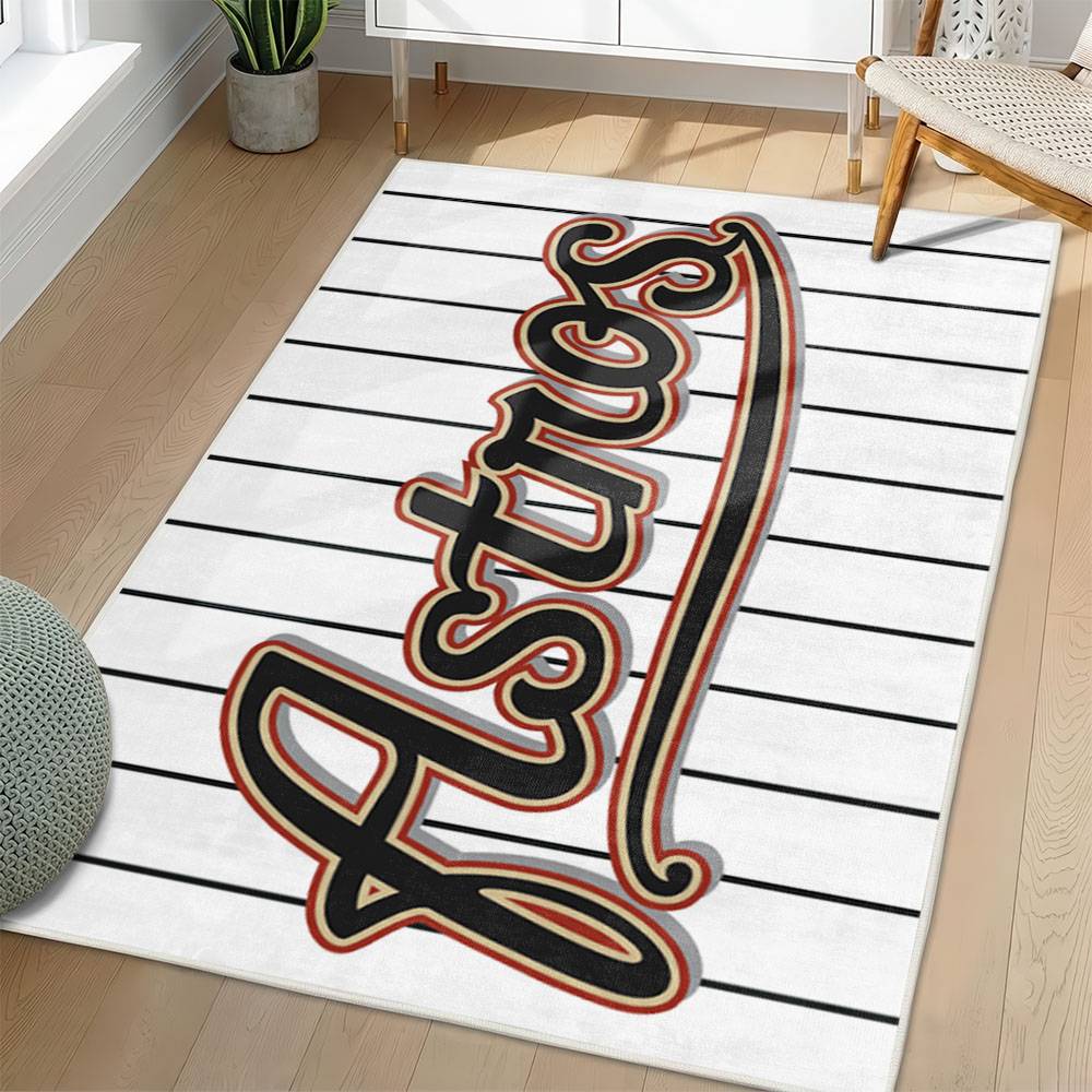 MLB Houston Astros Area Rug Non-Slip Baseball Carpet Home Decor Gift Idea For Fans HA94