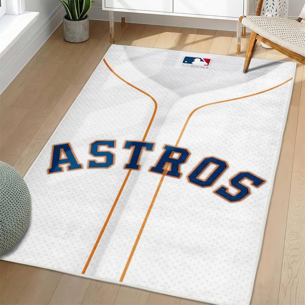 MLB Houston Astros Area Rug Non-Slip Baseball Carpet Home Decor Gift Idea For Fans HA95
