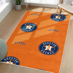 MLB Houston Astros Area Rug Non-Slip Baseball Carpet Home Decor Gift Idea For Fans HA96