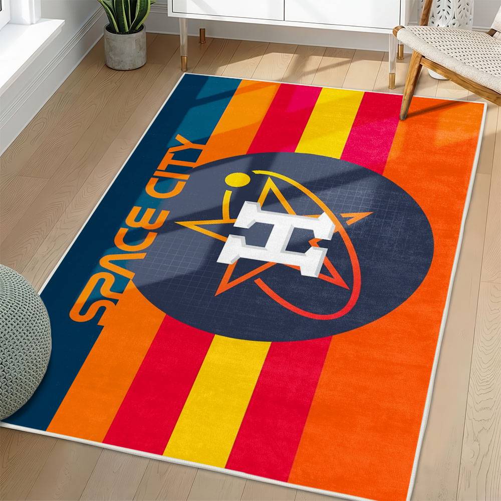 MLB Houston Astros Area Rug Non-Slip Baseball Carpet Home Decor Gift Idea For Fans HA97