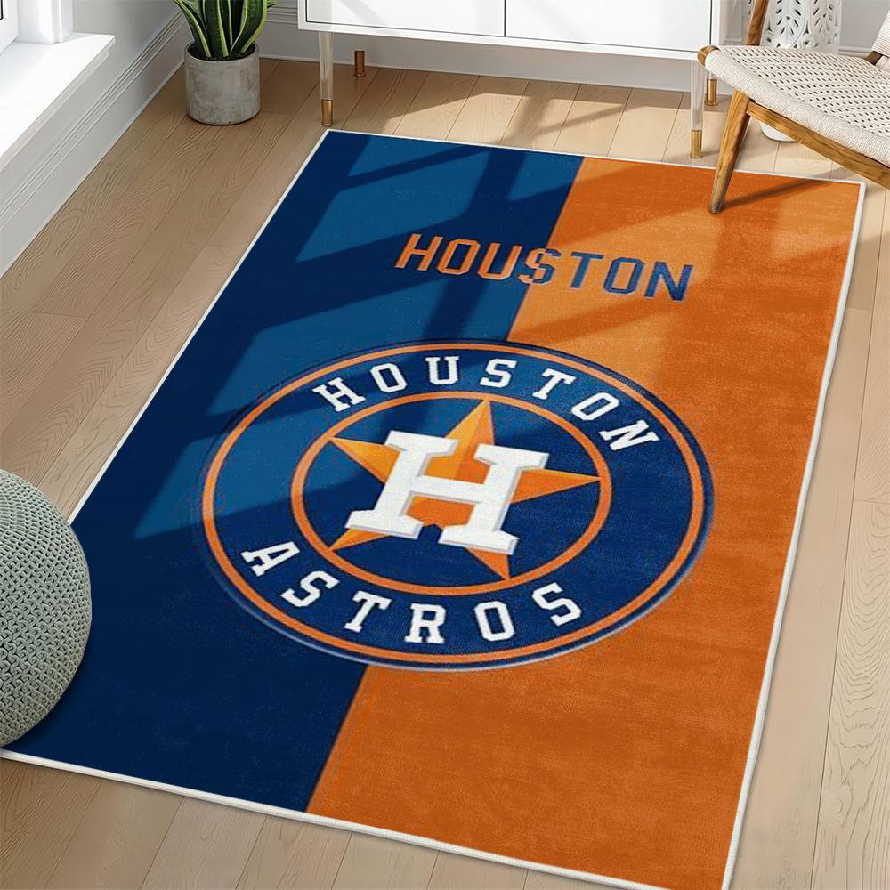 MLB Houston Astros Area Rug Non-Slip Baseball Carpet Home Decor Gift Idea For Fans HA98