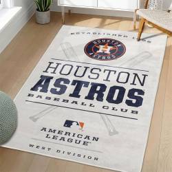 MLB Houston Astros Area Rug Non-Slip Baseball Carpet Home Decor Gift Idea For Fans HA99