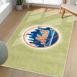 MLB New York Mets Area Rug Non-Slip Baseball Carpet Home Decor Gift Idea For Fans NYM1